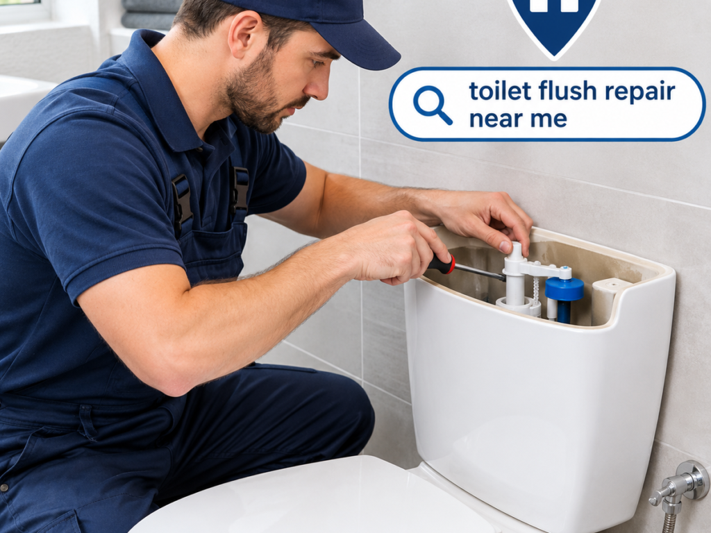 Toilet flush repair near me